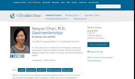 
							         Sooyun Chun, M.D. - The Corvallis Clinic								  
							    