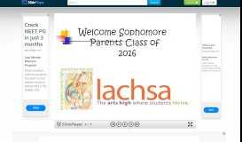 
							         Sophomore Parents Class of Agenda Sophomore Calendar LACHSA ...								  
							    