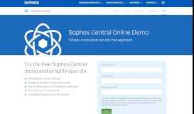 
							         Sophos Central Online Demo | Network Security Made Simple								  
							    