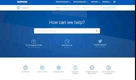 
							         Sophos Support Plans - Contact Sophos Technical Support: Support ...								  
							    