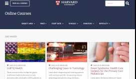 
							         Sort By - Courses | Harvard Online Learning Portal - Harvard University								  
							    