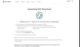 
							         SOS Download: Allow IT Admin to Access - Splashtop								  
							    