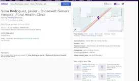 
							         Sosa, Javier Dr - Roosevelt General Hospital Rural Health Clinic in ...								  
							    