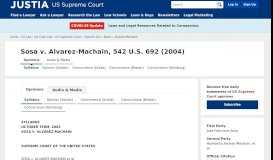 
							         Sosa v. Alvarez-Machain - Justia US Law								  
							    