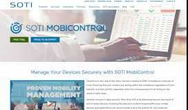 
							         SOTI MobiControl - Business Mobility & IoT Solutions | SOTI								  
							    
