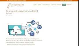 
							         Soundmark Launches New Client Portal - Soundmark Wealth								  
							    