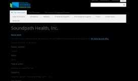 
							         Soundpath Health, Inc. | Washington State Office of the Insurance ...								  
							    