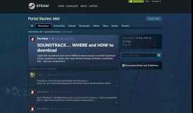 
							         SOUNDTRACK.... WHERE and HOW to download :: Portal Stories: Mel ...								  
							    