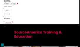 
							         SourceAmerica Training | SourceAmerica								  
							    