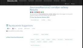 
							         Sourceselfservice2 ceridian safway Results For Websites Listing								  
							    