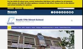
							         South 17th Street School - - Newark Public Schools								  
							    