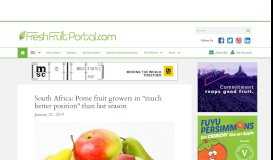
							         South Africa: Pome fruit growers in 