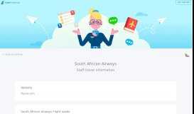 
							         South African Airways staff travel information | StaffTraveler								  
							    