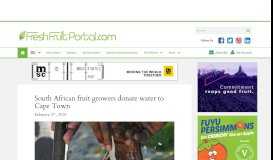 
							         South African fruit growers donate water to Cape Town ...								  
							    