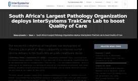 
							         South Africa's largest pathology organization deploys ...								  
							    