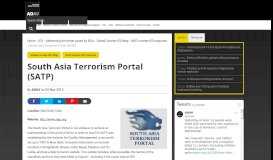 
							         South Asia Terrorism Portal (SATP) | AOAV								  
							    