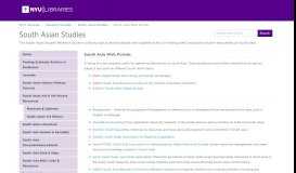 
							         South Asia Web Portals - South Asian Studies - Research Guides at ...								  
							    