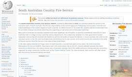 
							         South Australian Country Fire Service - Wikipedia								  
							    