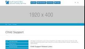 
							         South Central Ohio Job & Family Services / Child Support								  
							    