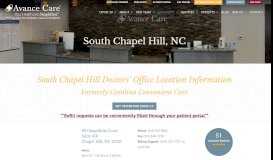 
							         South Chapel Hill Dermatology Office | Skin Doctor - Avance Care								  
							    