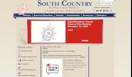 
							         South Country Central School District								  
							    