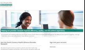 
							         South Country Health Alliance Provider Portal - Healthx								  
							    