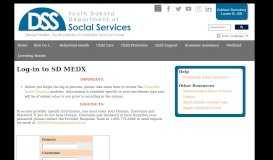 
							         South Dakota Medical Assistance Portal:: Login								  
							    
