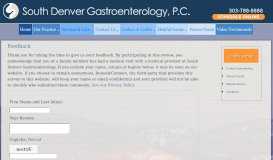 
							         South Denver Gastroenterology Patient Feedback | Denver ...								  
							    