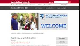 
							         South Georgia State College - Valdosta State University								  
							    