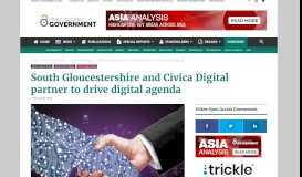 
							         South Gloucestershire and Civica Digital partner to drive digital agenda								  
							    