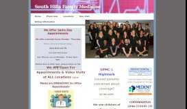 
							         South Hills Family Medicine Bethel Park, PA shfm.com								  
							    