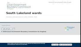 
							         South Lakeland wards | Local Government Boundary Commission for ...								  
							    