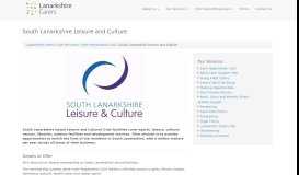 
							         South Lanarkshire Leisure and Culture - Lanarkshire Carers Centre								  
							    