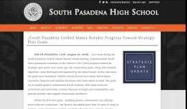 
							         South Pasadena Unified Makes Notable Progress Toward Strategic ...								  
							    