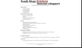 
							         South Slope Coop Telephone Co., Inc eSupport								  
							    