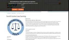 
							         South Sudan Law Society | Land Portal | Securing Land Rights ...								  
							    
