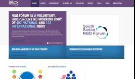 
							         South Sudan NGO Forum								  
							    