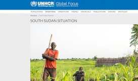 
							         South Sudan Situation - Global Focus - UNHCR								  
							    