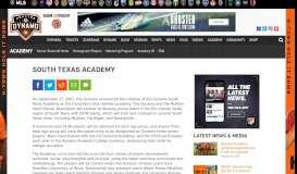 
							         South Texas Academy | Houston Dynamo								  
							    