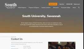 
							         South University, Savannah, GA Campus								  
							    