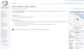
							         South Walton High School - Wikipedia								  
							    