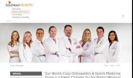 
							         Southeast Orthopedics and Sports Medicine | SoutheastHEALTH ...								  
							    