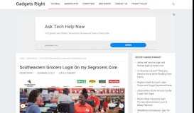 
							         Southeastern Grocers Login On my.Segrocers.Com								  
							    