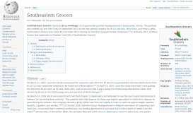 
							         Southeastern Grocers - Wikipedia								  
							    