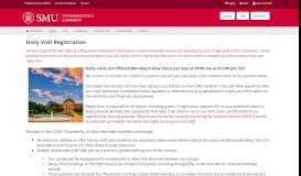 
							         Southern Methodist University - Daily Visit ... - Admission - SMU								  
							    