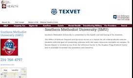 
							         Southern Methodist University (SMU) | TexVet								  
							    