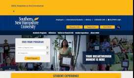 
							         Southern New Hampshire University - On Campus & Online ...								  
							    