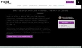 
							         Southern School of Natural Therapies (SSNT) - Think Education								  
							    
