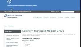 
							         Southern Tennessee Medical Group I Practices | Southern TN Medical ...								  
							    