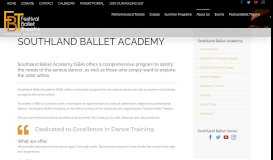 
							         Southland Ballet | Home page with upcoming events and classes ...								  
							    
